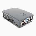 Official Pi4 Case Black Grey Top View